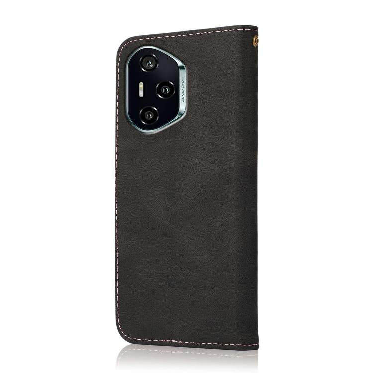 For Honor 400 Global 156.5mm Dual-color Stitching Leather Phone Case