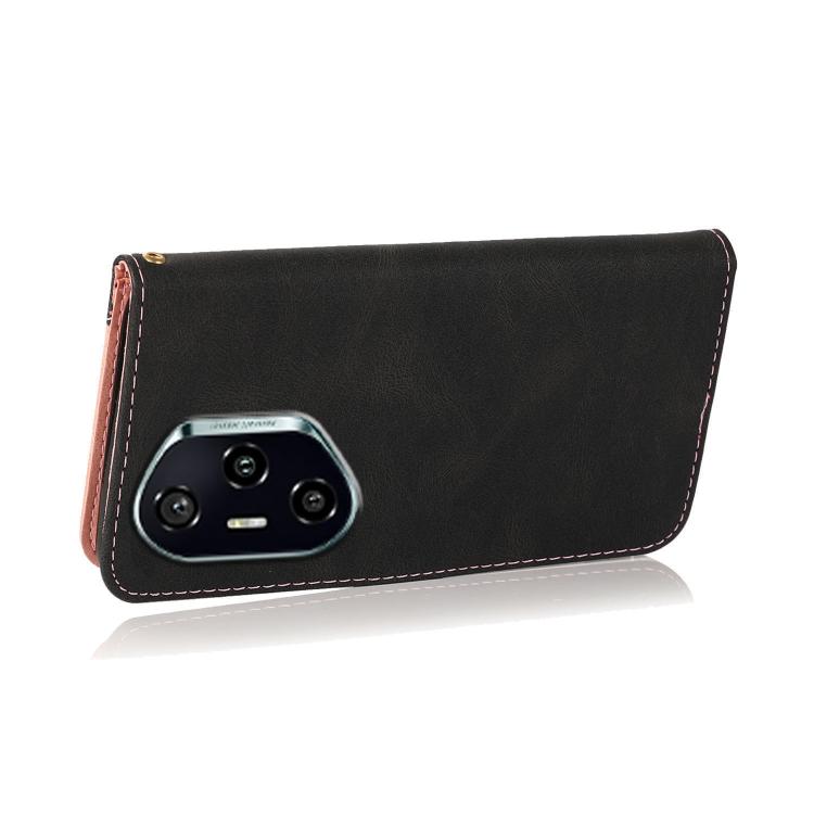 For Honor 400 Global 156.5mm Dual-color Stitching Leather Phone Case