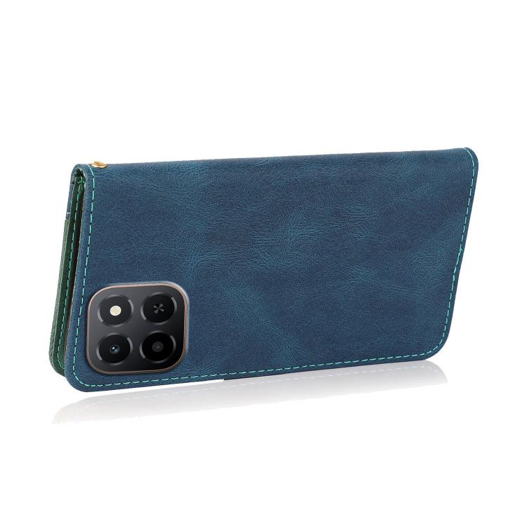 For Honor X6c 4G Dual-color Stitching Leather Phone Case