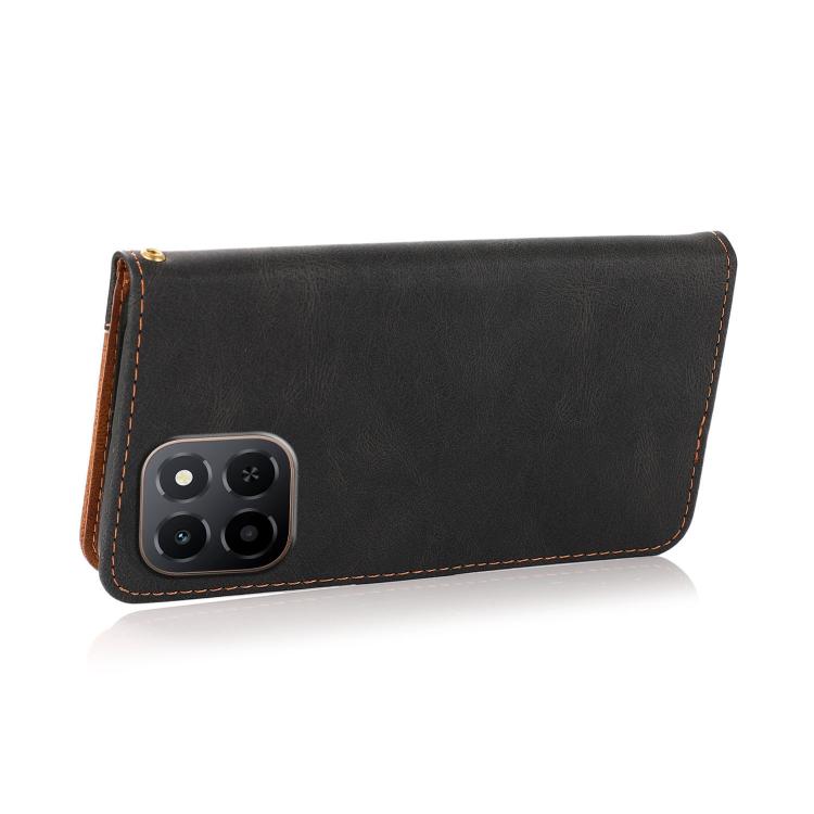 For Honor X6c 4G Dual-color Stitching Leather Phone Case