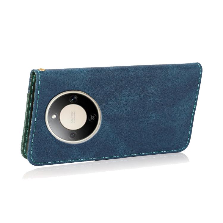 For Honor X9d 5G Dual-color Stitching Leather Phone Case