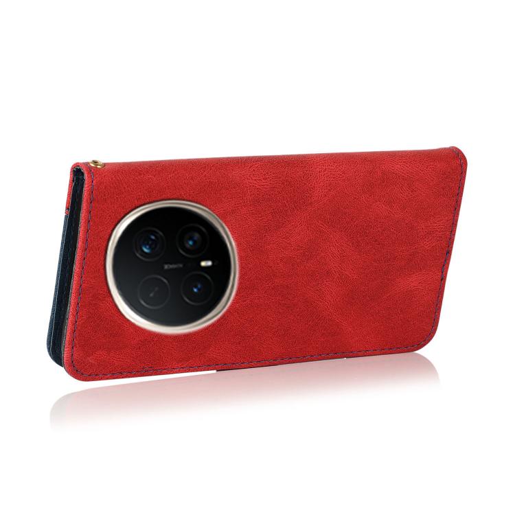 For Honor Magic8 Pro Dual-color Stitching Leather Phone Case