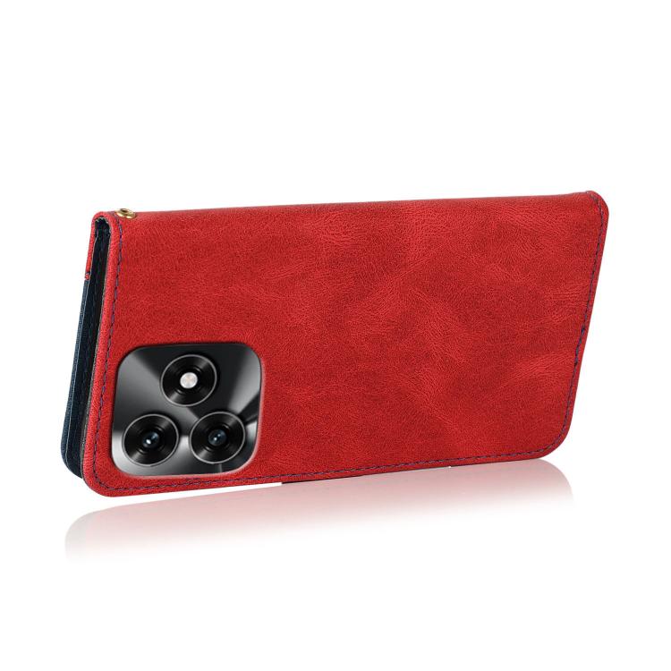 For Honor X5c 4G Dual-color Stitching Leather Phone Case