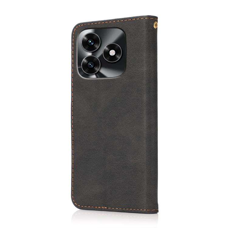 For Honor X5c 4G Dual-color Stitching Leather Phone Case