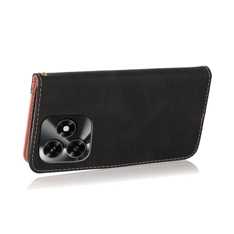 For Honor X5c 4G Dual-color Stitching Leather Phone Case