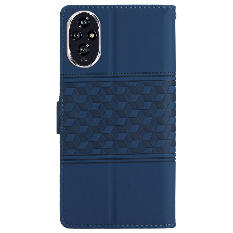 For Honor 200 Diamond Embossed Skin Feel Leather Phone Case