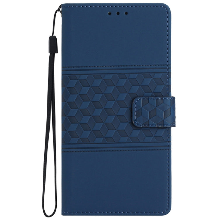 For Honor 200 Pro Diamond Embossed Skin Feel Leather Phone Case