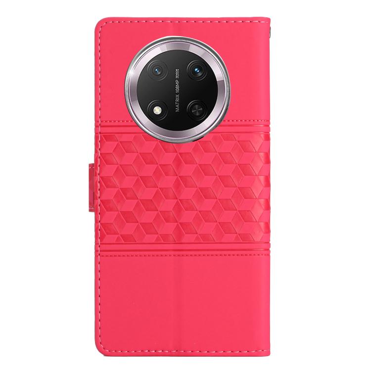For Honor X9c Diamond Embossed Skin Feel Leather Phone Case