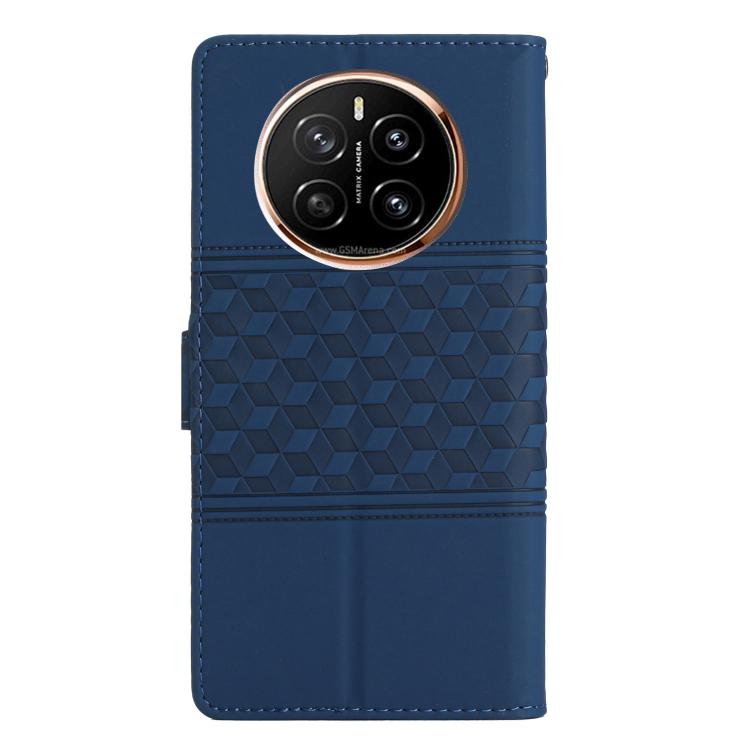 For Honor Magic7 Pro Diamond Embossed Skin Feel Leather Phone Case