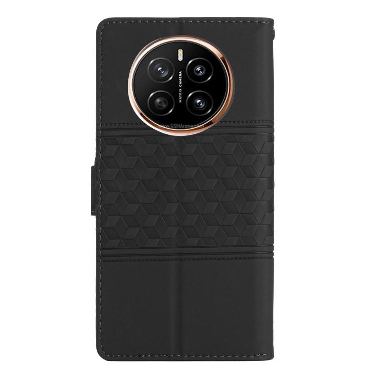 For Honor Magic7 Diamond Embossed Skin Feel Leather Phone Case