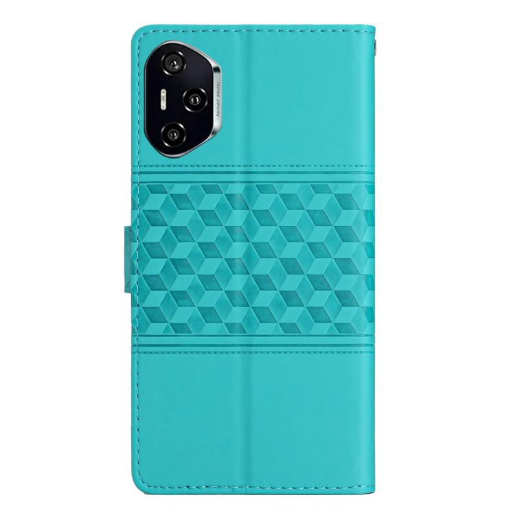 For Honor 400 Pro Global 160.8mm Diamond Embossed Skin Feel Leather Phone Case