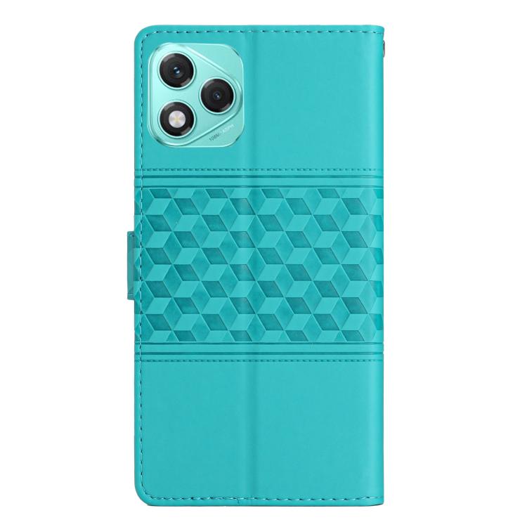 For Honor 400 Lite Global Diamond Embossed Skin Feel Leather Phone Case