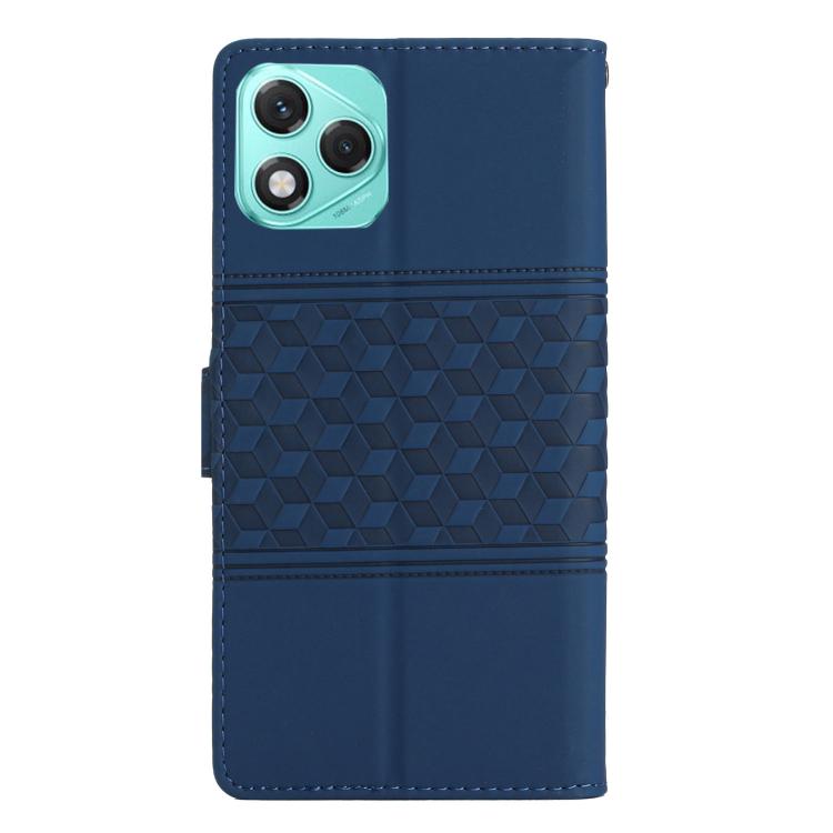 For Honor 400 Lite Global Diamond Embossed Skin Feel Leather Phone Case