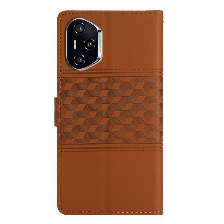 For Honor 400 Global 156.5mm Diamond Embossed Skin Feel Leather Phone Case