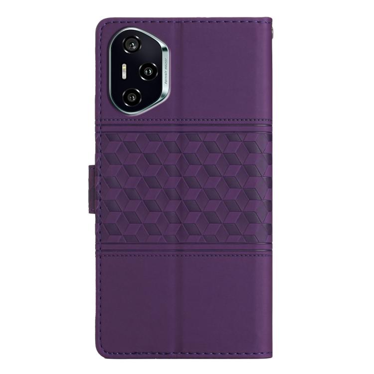 For Honor 400 Global 156.5mm Diamond Embossed Skin Feel Leather Phone Case
