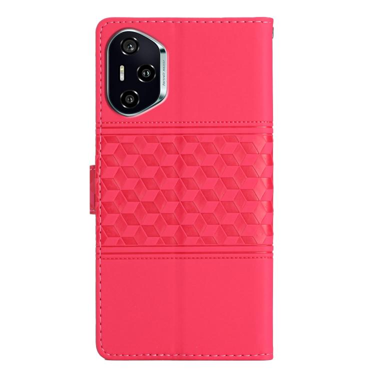 For Honor 400 Global 156.5mm Diamond Embossed Skin Feel Leather Phone Case