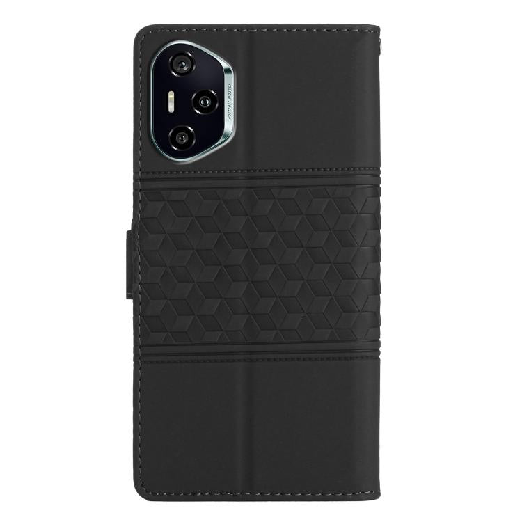 For Honor 400 Global 156.5mm Diamond Embossed Skin Feel Leather Phone Case