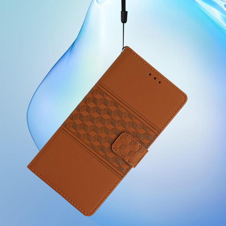 For Honor X5b Plus Diamond Embossed Skin Feel Leather Phone Case