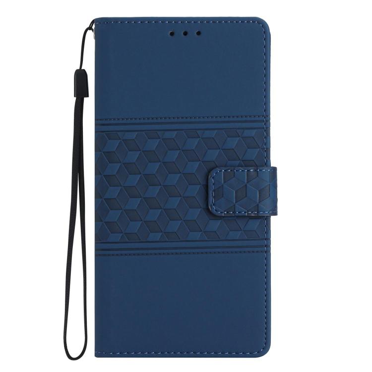 For Honor X5b Plus Diamond Embossed Skin Feel Leather Phone Case