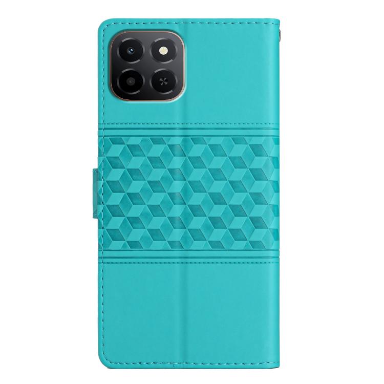 For Honor X6c 4G Diamond Embossed Skin Feel Leather Phone Case