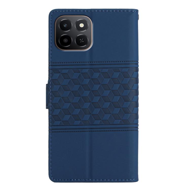 For Honor X6c 4G Diamond Embossed Skin Feel Leather Phone Case