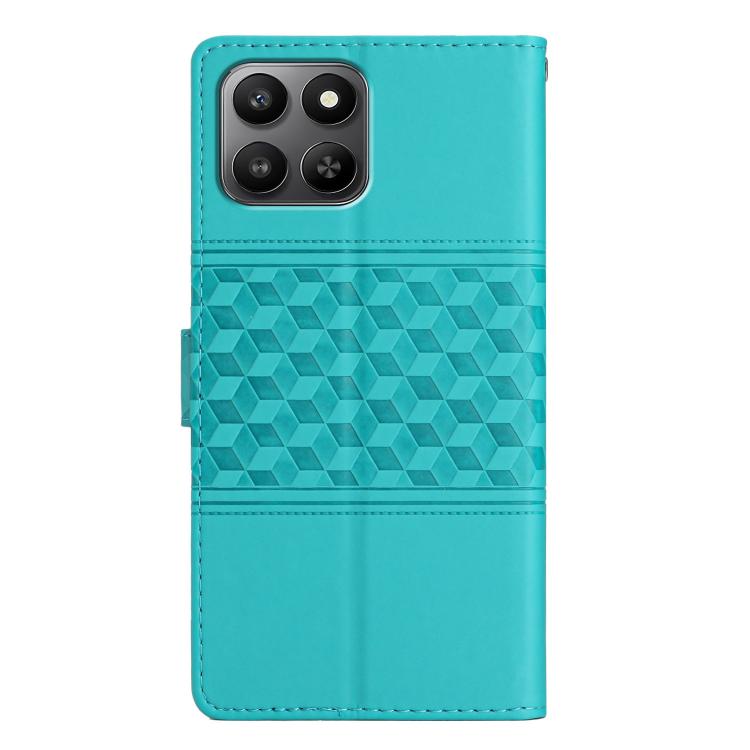 For Honor 400 Smart 5G Diamond Embossed Skin Feel Leather Phone Case
