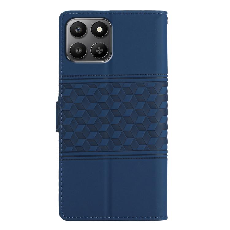 For Honor 400 Smart 5G Diamond Embossed Skin Feel Leather Phone Case