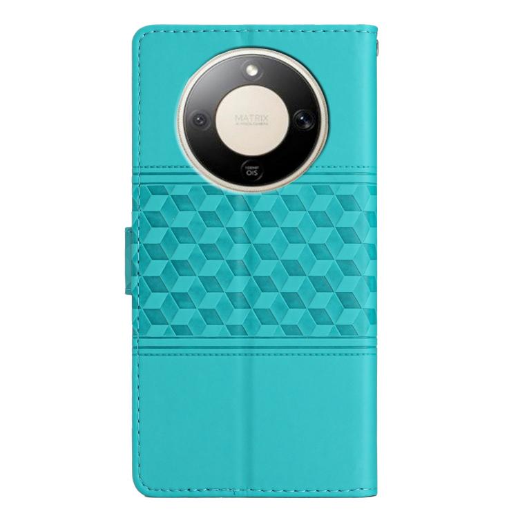 For Honor X9d 5G Diamond Embossed Skin Feel Leather Phone Case