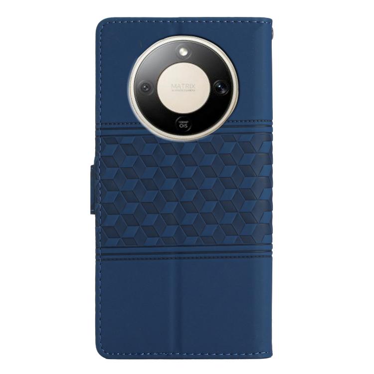 For Honor X9d 5G Diamond Embossed Skin Feel Leather Phone Case