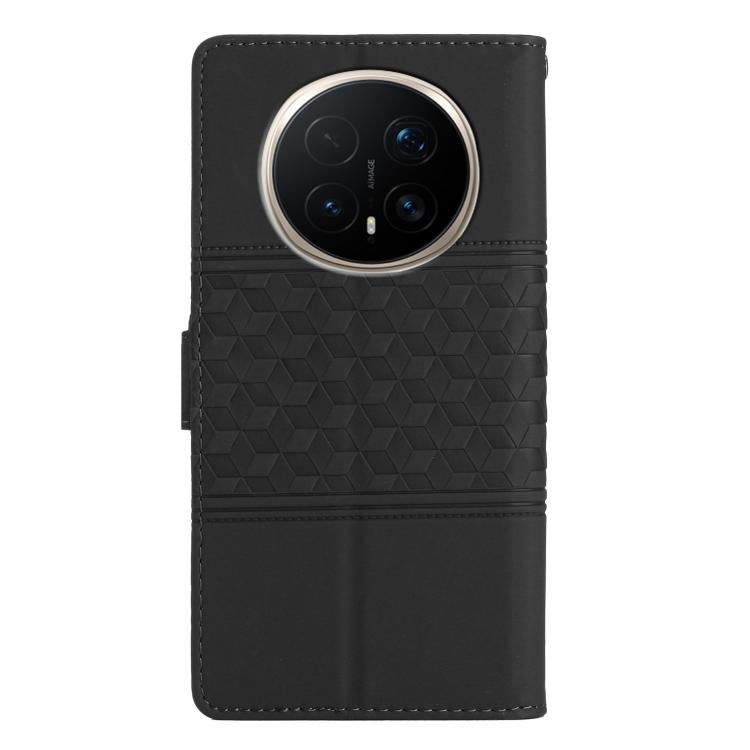 For Honor Magic8 Pro Diamond Embossed Skin Feel Leather Phone Case