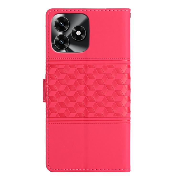 For Honor X5c 4G Diamond Embossed Skin Feel Leather Phone Case