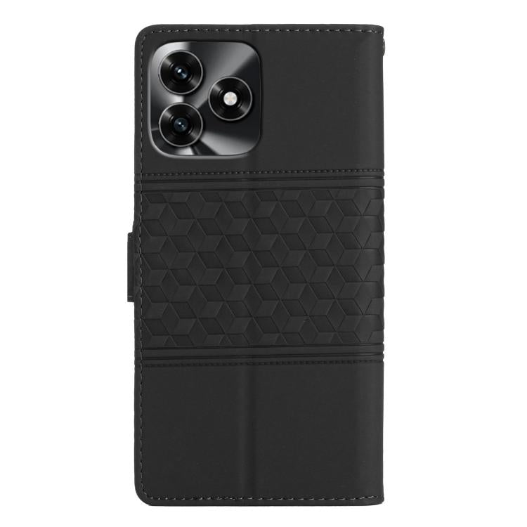 For Honor X5c 4G Diamond Embossed Skin Feel Leather Phone Case
