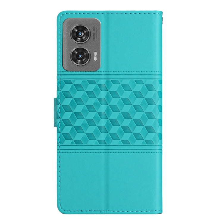 For Motorola Edge 50 Fusion Diamond Embossed Skin Feel Leather Phone Case