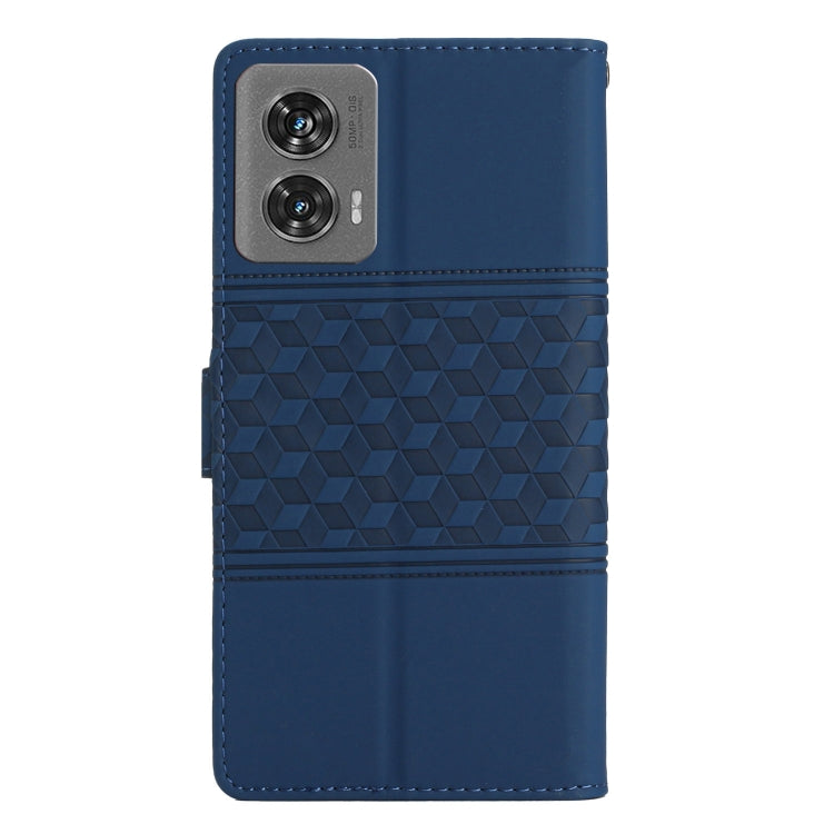 For Motorola Edge 50 Fusion Diamond Embossed Skin Feel Leather Phone Case