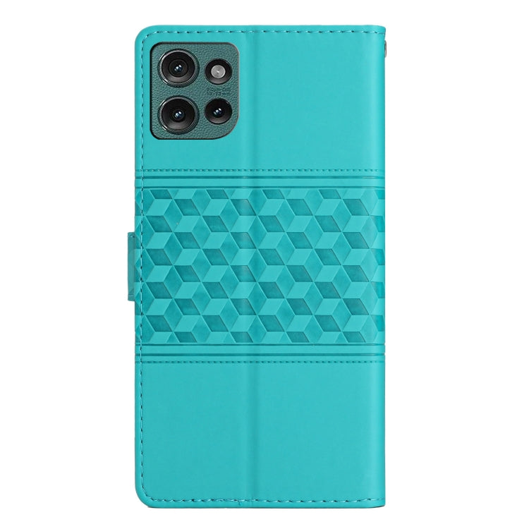 For Motorola Edge 50 5G Diamond Embossed Skin Feel Leather Phone Case