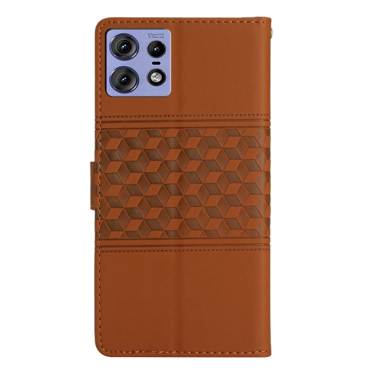 For Motorola Edge 50 Pro Diamond Embossed Skin Feel Leather Phone Case