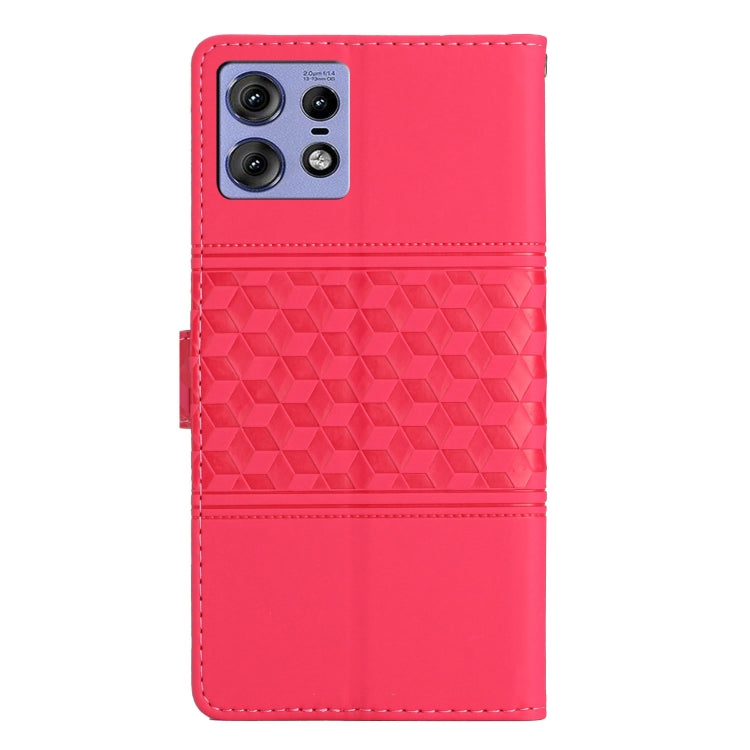 For Motorola Edge 50 Pro Diamond Embossed Skin Feel Leather Phone Case