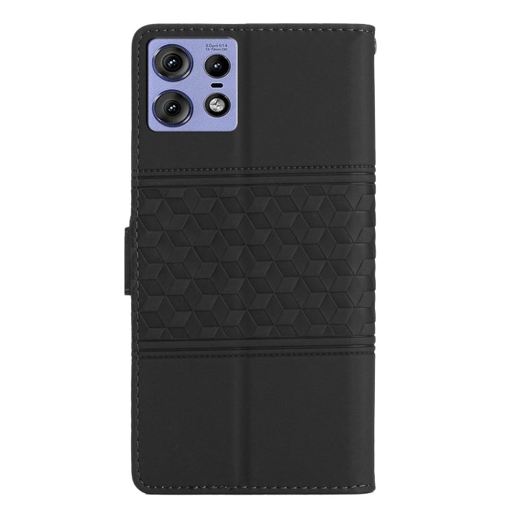 For Motorola Edge 50 Pro Diamond Embossed Skin Feel Leather Phone Case