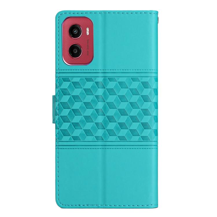 For Motorola Moto G05 Diamond Embossed Skin Feel Leather Phone Case