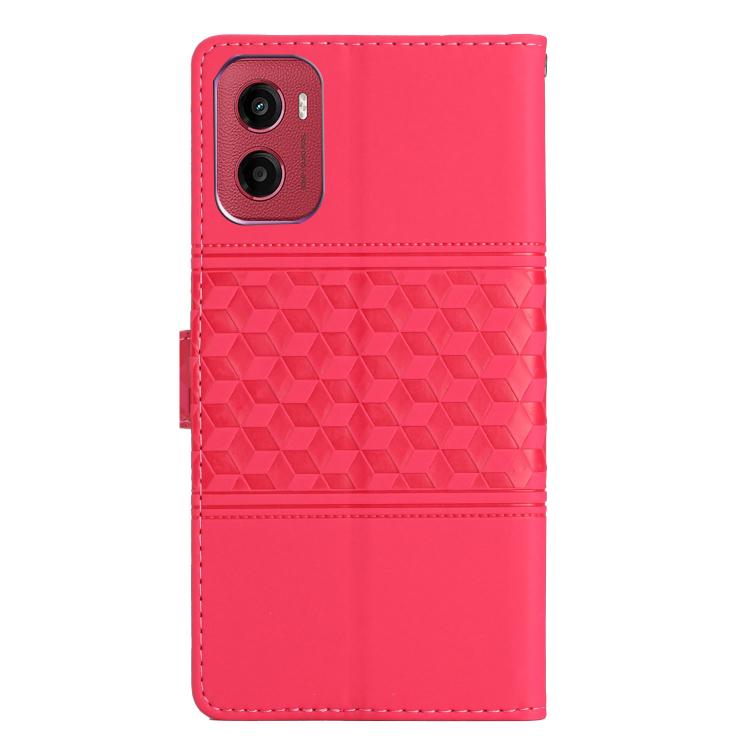For Motorola Moto G05 Diamond Embossed Skin Feel Leather Phone Case