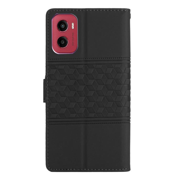 For Motorola Moto G05 Diamond Embossed Skin Feel Leather Phone Case