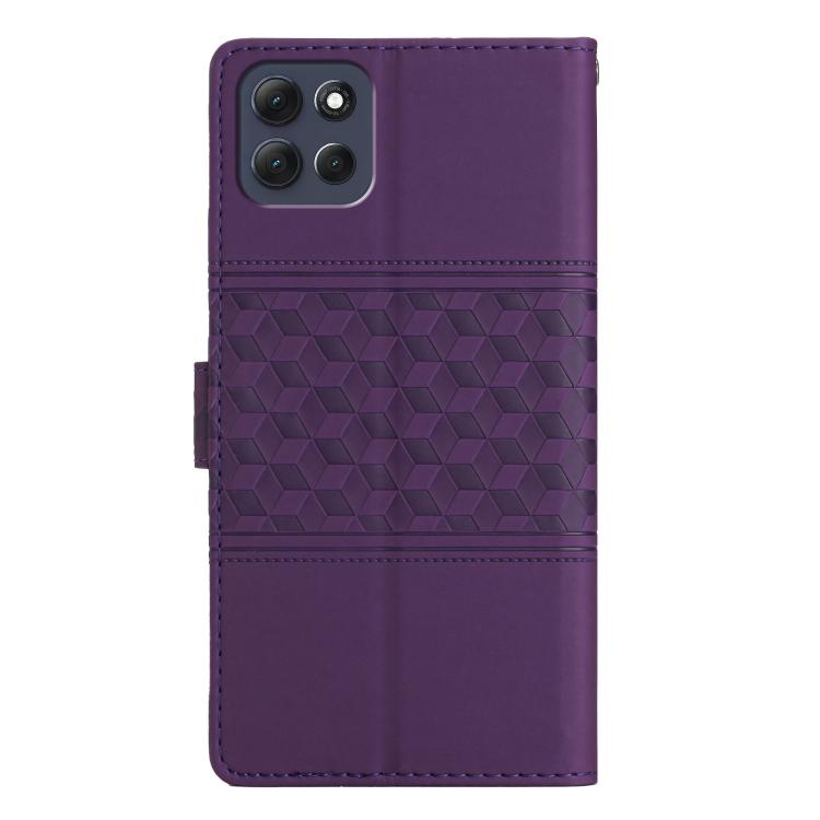For Motorola Moto G56 5G Diamond Embossed Skin Feel Leather Phone Case