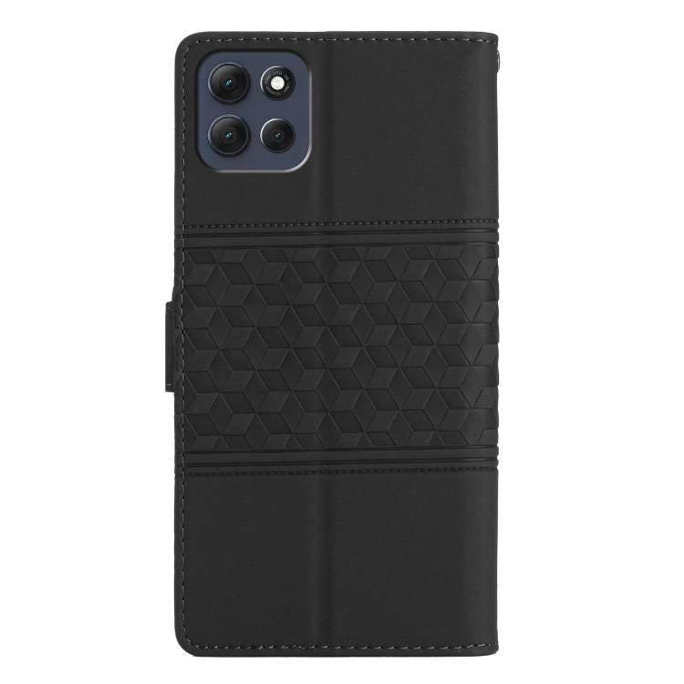 For Motorola Moto G86 5G Diamond Embossed Skin Feel Leather Phone Case