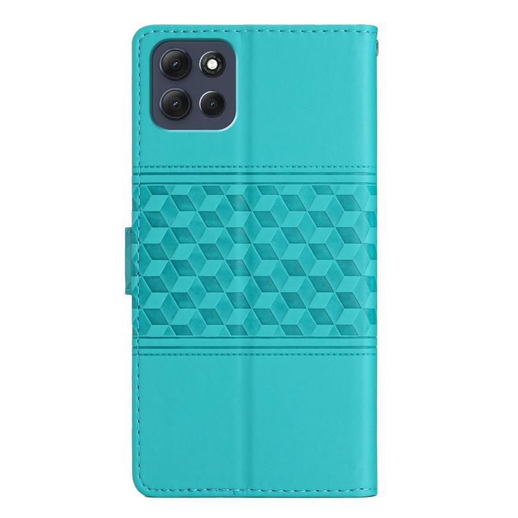 For Motorola Moto G86 Power Diamond Embossed Skin Feel Leather Phone Case