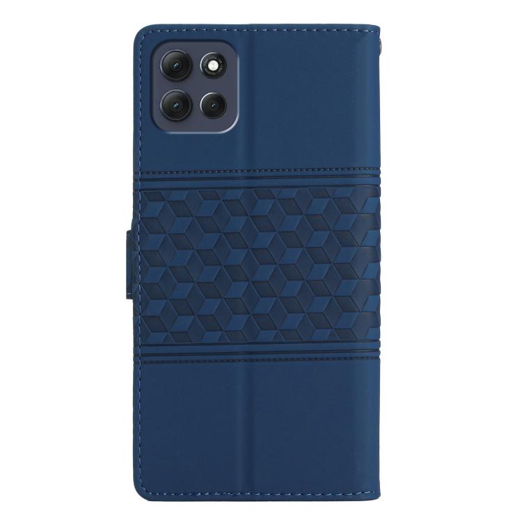 For Motorola Moto G86 Power Diamond Embossed Skin Feel Leather Phone Case