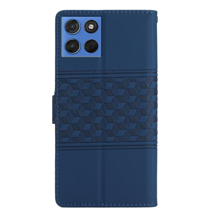 For Motorola Moto G57 5G Diamond Embossed Skin Feel Leather Phone Case