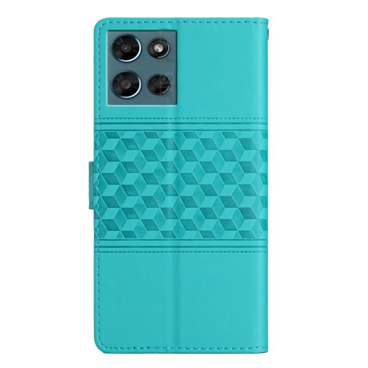 For Motorola Moto G Play 2025 Diamond Embossed Skin Feel Leather Phone Case