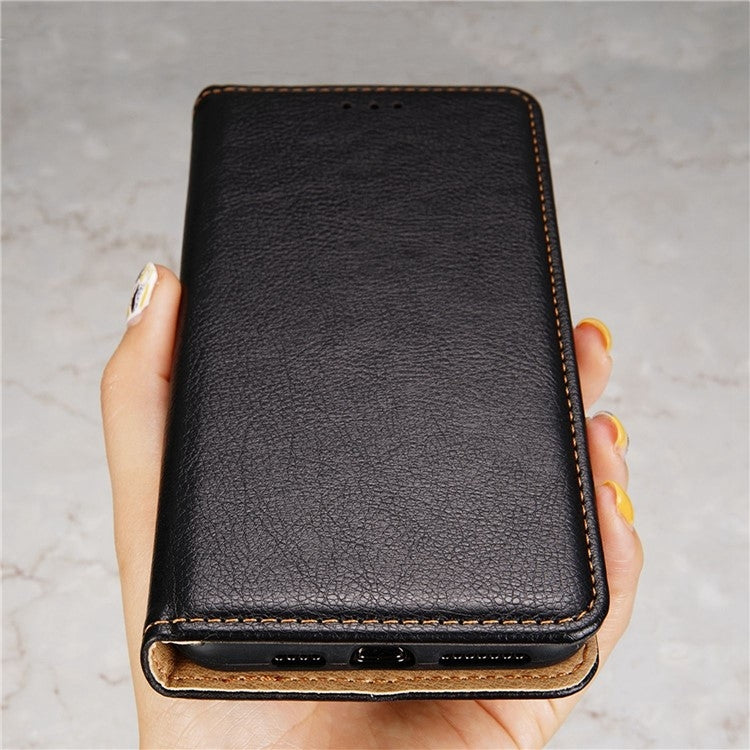 For Sony Xperia 1 VI Gloss Oil Solid Color Magnetic Leather Phone Case