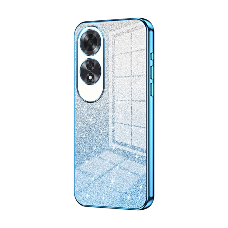 For OPPO A60 Gradient Glitter Powder Electroplated Phone Case