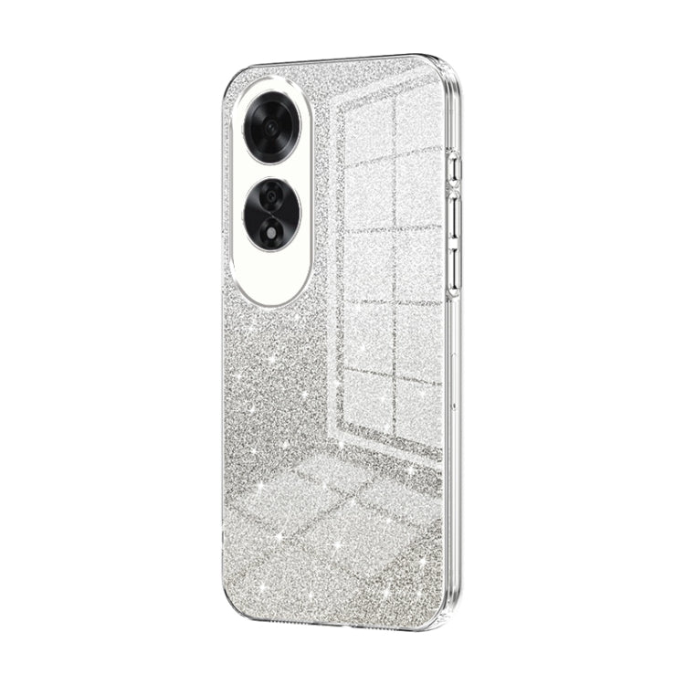 For OPPO A60 Gradient Glitter Powder Electroplated Phone Case